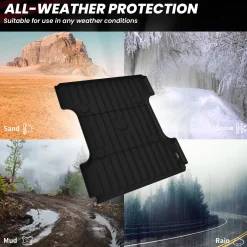 Fit for 2006-2018 Ram 1500 Bed Mat or Tailgate Mat, Not Fit Drop-in liners