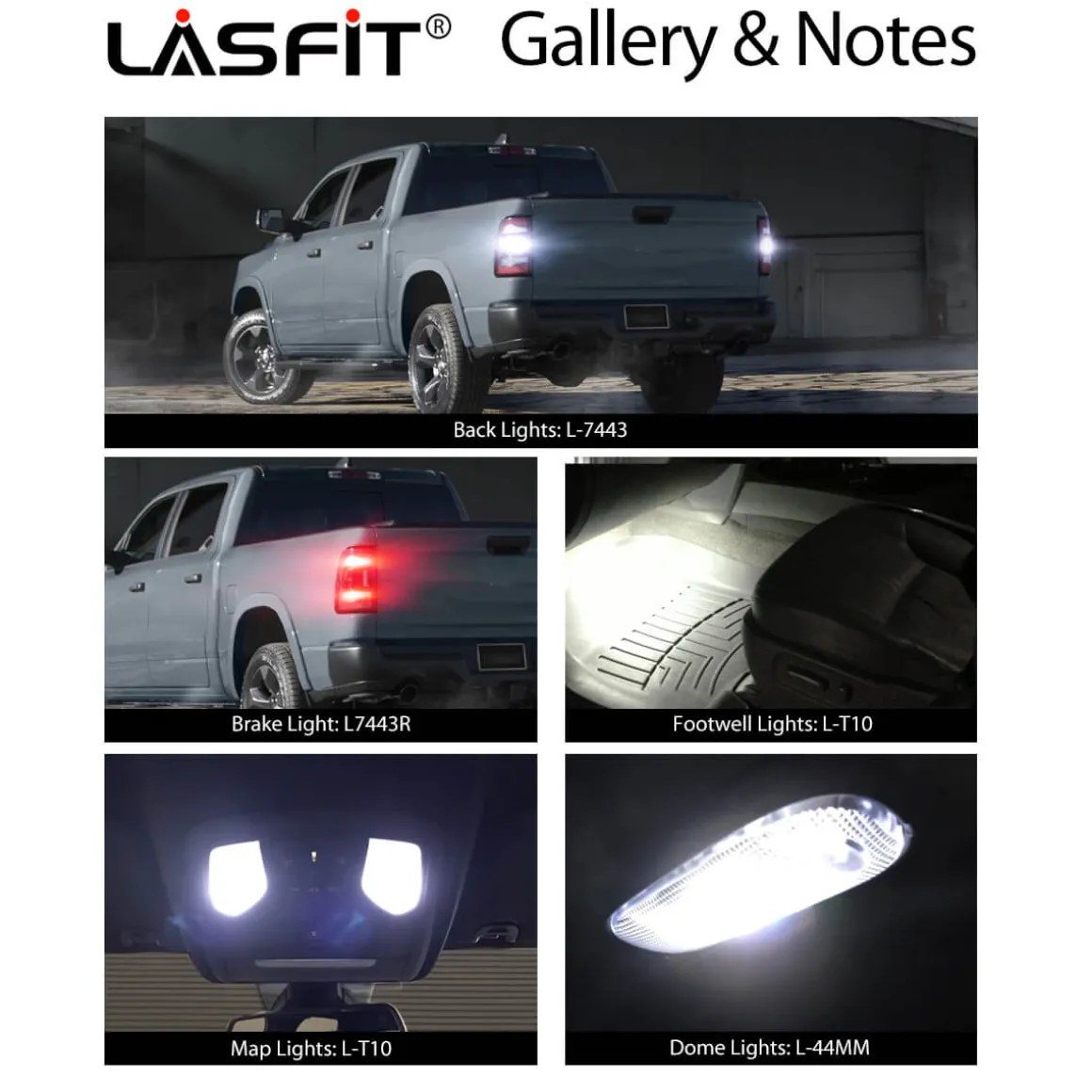 Fit for 2019-2024 Ram 1500 Classic LED Bulbs Upgrade | Tested and Verified