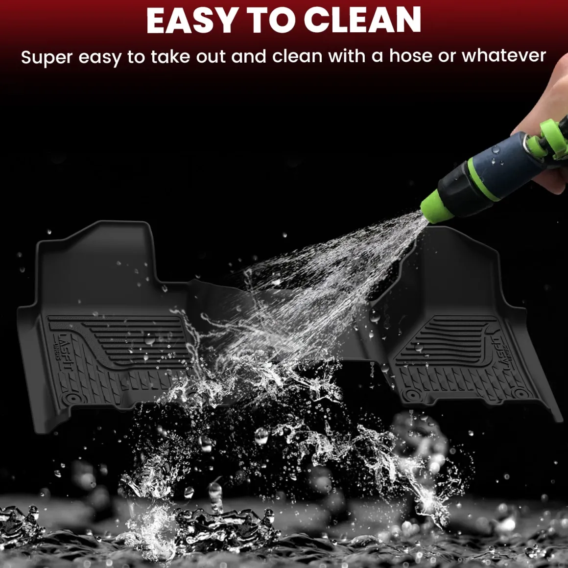 Fit for 2019-2026 Ram 2500 3500 Floor Mats, Fit Without Power Take-Off (PTO) KIT & Carpet Floor Only