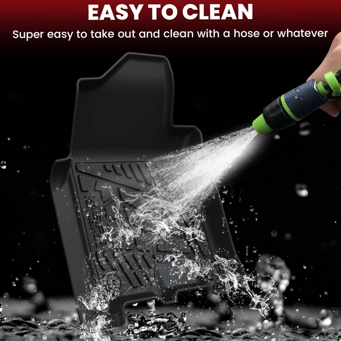 Fit for 2019-2026 Ram 2500 3500 Floor Mats, Fit Without Power Take-Off (PTO) KIT & Carpet Floor Only