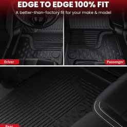 Fit for 2019-2026 Ram 2500 3500 Floor Mats, Fit Without Power Take-Off (PTO) KIT & Carpet Floor Only