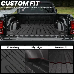 Fit for 2006-2026 Ram 2500 3500 Heavy Duty Bed Mat or Tailgate Mat, Don't fit with Optional Rambox & Drop-in liners