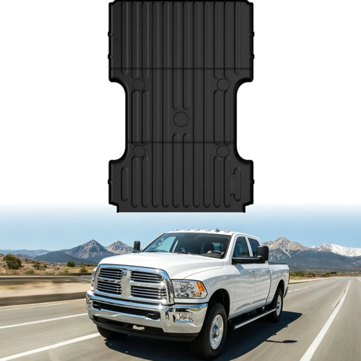 Fit for 2006-2026 Ram 2500 3500 Heavy Duty Bed Mat or Tailgate Mat, Don't fit with Optional Rambox & Drop-in liners