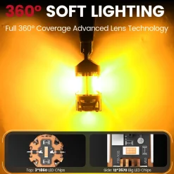 Fit for 2013-2015 Ram 2500 3500 LED Bulbs Upgrade