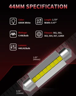 Fit for 2016-2018 Ram 1500 LED Bulbs Upgrade | Tested and Verified