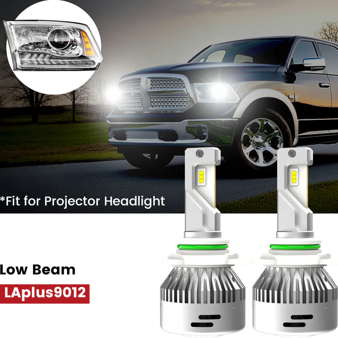 Fit for 2013-2015 Ram 1500 LED Bulbs Upgrade | Tested and Verified
