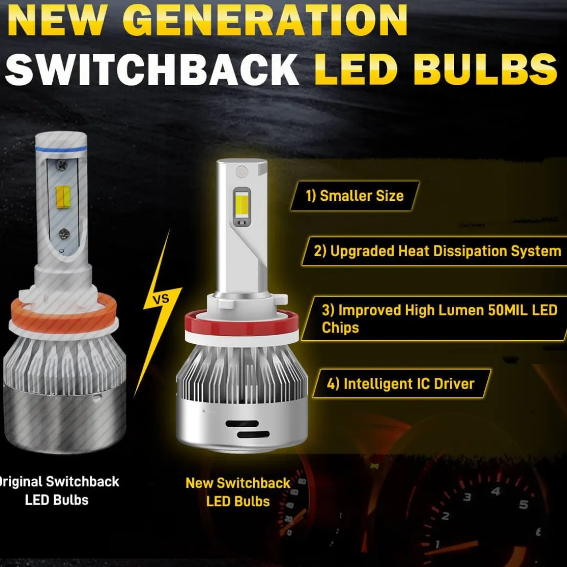 Fit for 2014-2022 Ram ProMaster 1500/2500/3500 The Brightest LED Bulbs Upgrade
