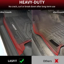 Fit for 2019-2024 Ram 1500 1st & 2nd Floor Mats, Only Fit Carpet Floor, Don't Fit Classic Model