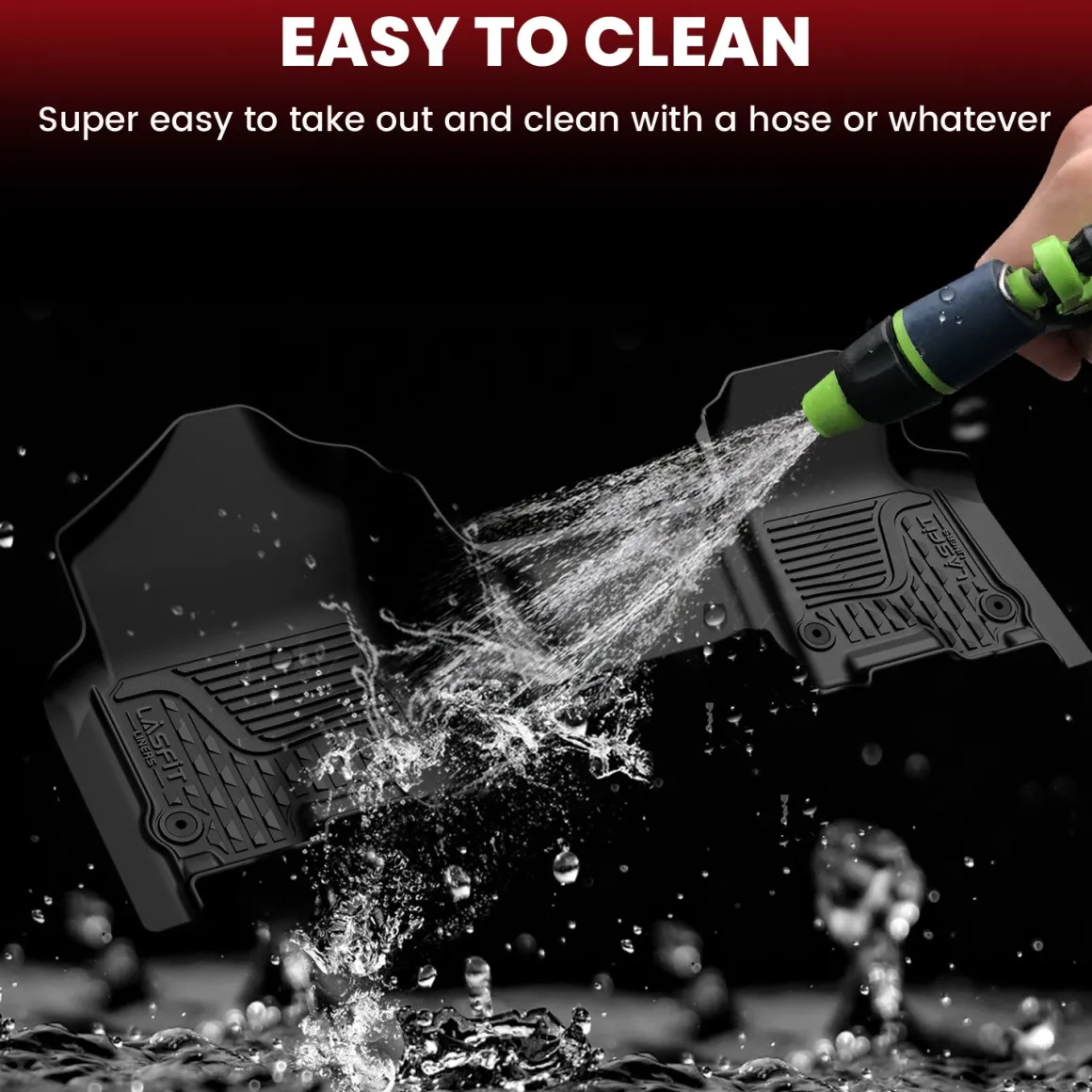 Fit for 2019-2024 Ram 1500 1st & 2nd Floor Mats, Only Fit Carpet Floor, Don't Fit Classic Model