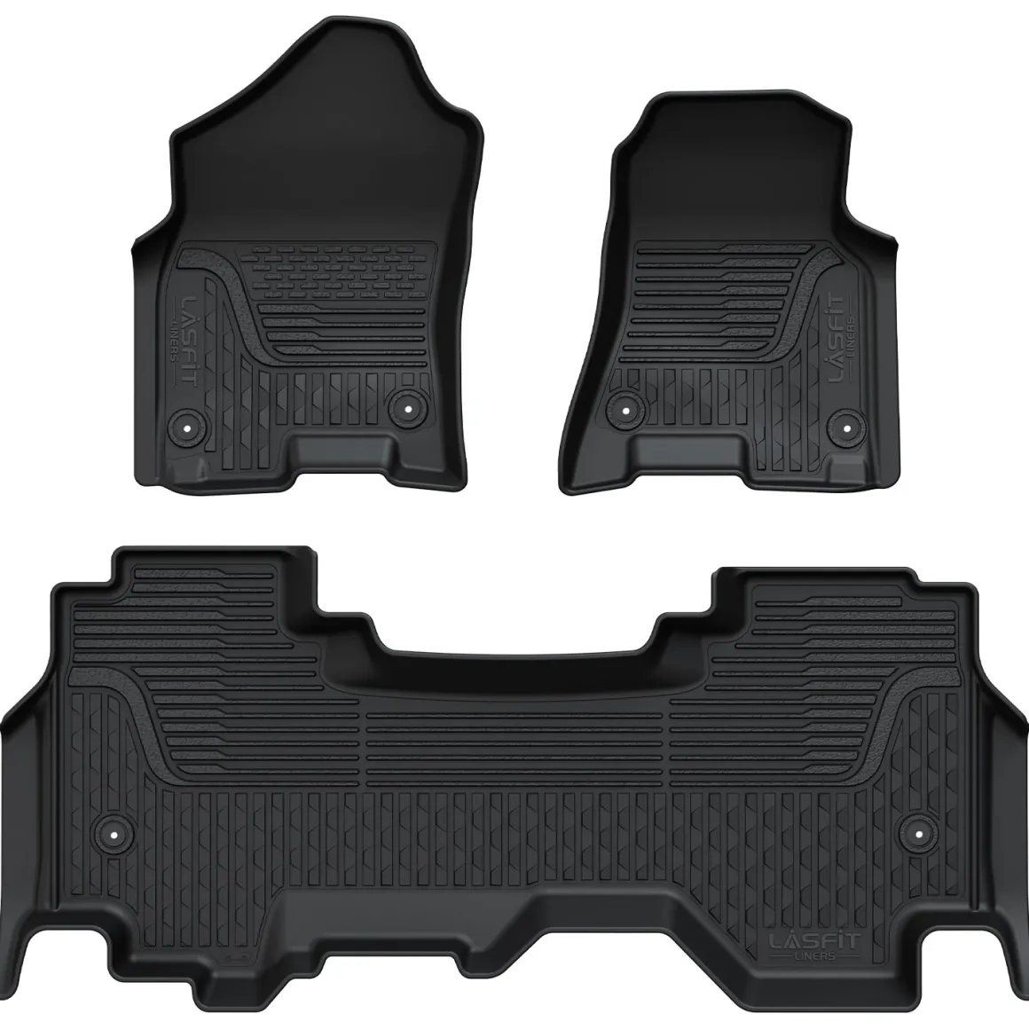 Fit for 2019-2024 Ram 1500 1st & 2nd Floor Mats, Only Fit Carpet Floor, Don't Fit Classic Model