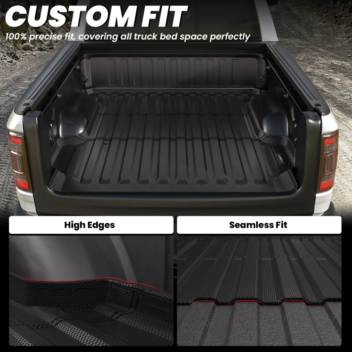 Fit for 2019-2026 Ram 1500 Truck Bed Mat, Not Fit Drop-in liners