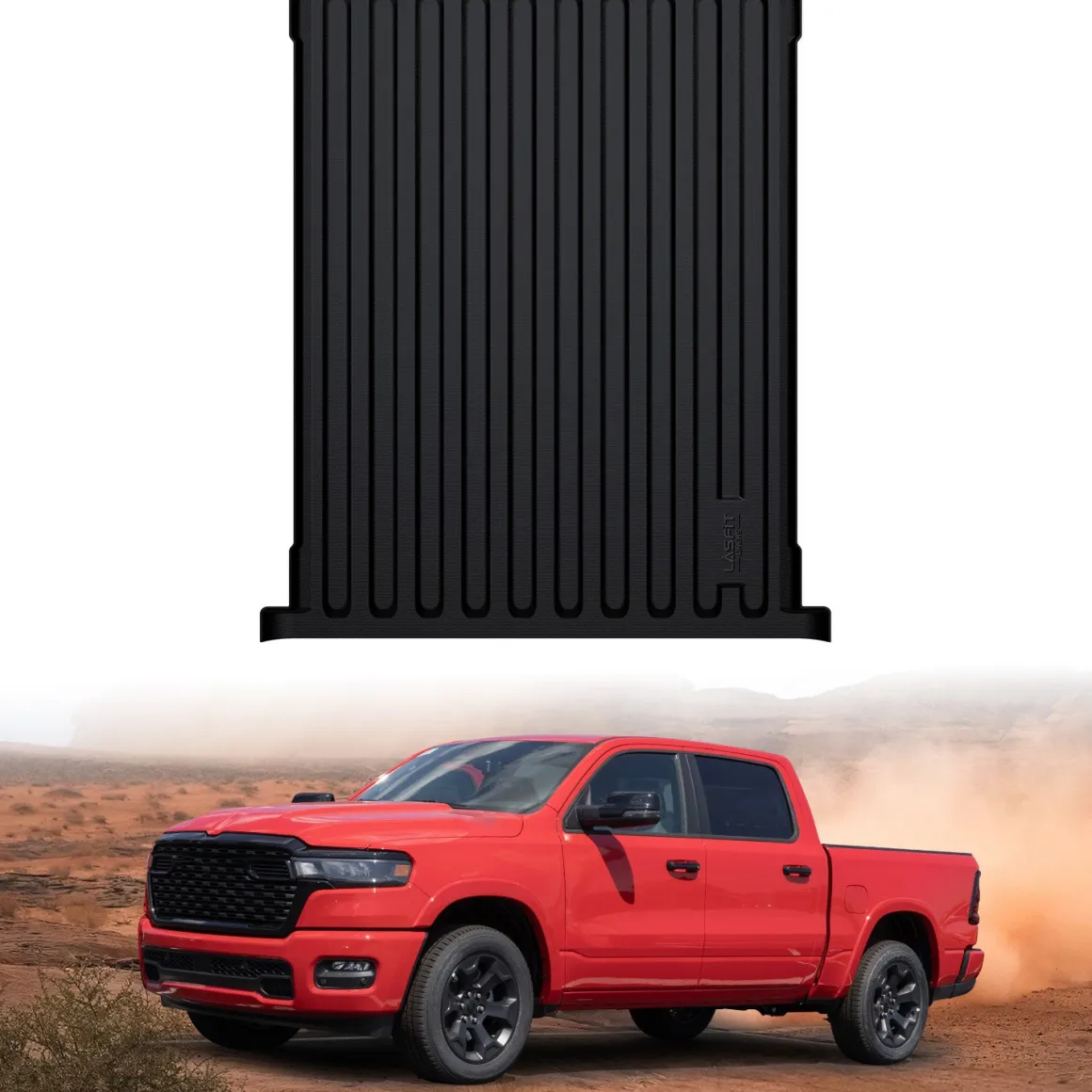 Fit for 2019-2026 Ram 1500 Truck Bed Mat, Not Fit Drop-in liners
