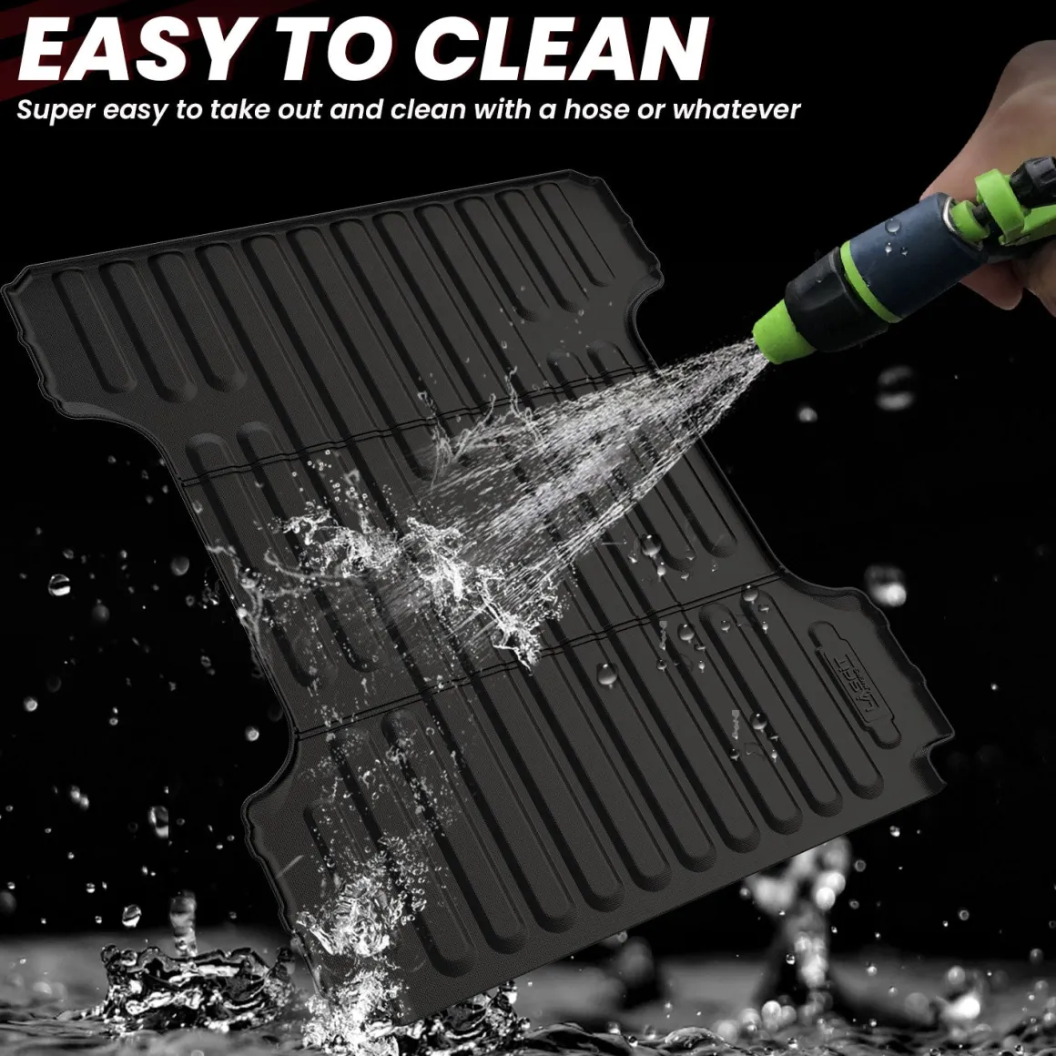 Fit for 2019-2026 Ram 1500 Truck Bed Mat, Not Fit Drop-in liners