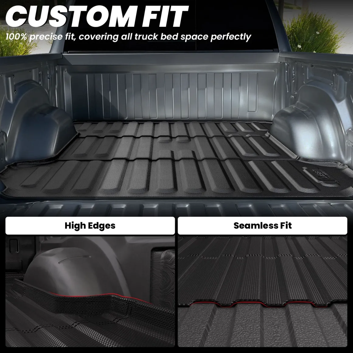 Fit for 2019-2026 Ram 1500 Truck Bed Mat, Not Fit Drop-in liners