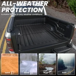 Fit for 2019-2026 Ram 1500 Truck Bed Mat, Not Fit Drop-in liners