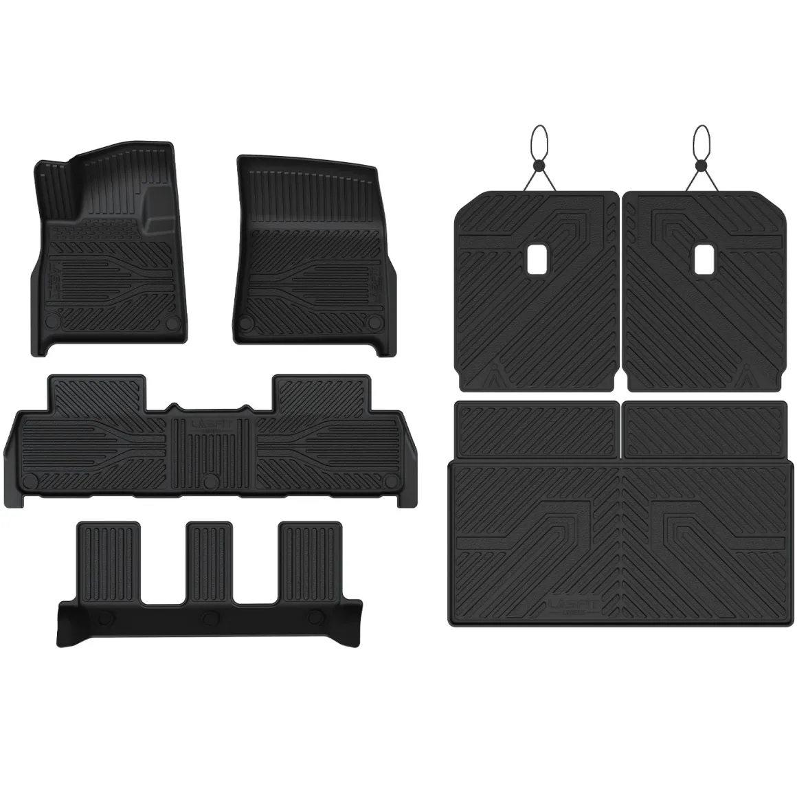Fit for 2025 Rivian R1S Floor Mats & Cargo & Seatback Mat