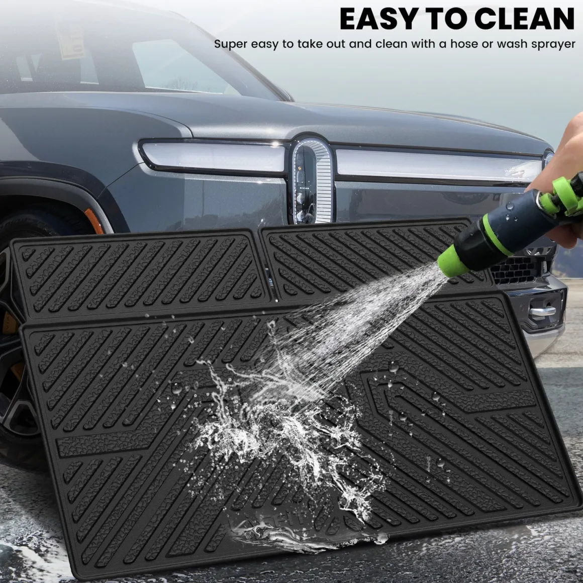 Fit for 2022-2024 Rivian R1S Floor Mats or Seatback & Cargo Mats