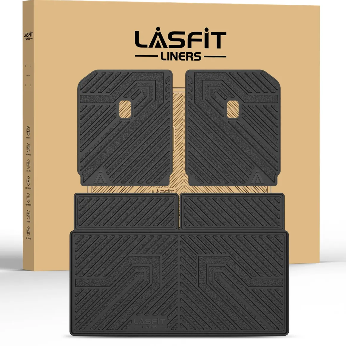 Fit for 2022-2024 Rivian R1S Floor Mats or Seatback & Cargo Mats