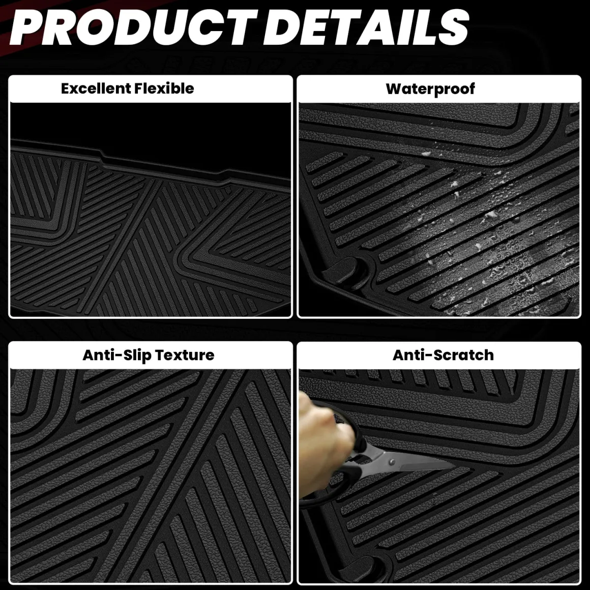 Fit for 2022-2024 Rivian R1S Floor Mats or Seatback & Cargo Mats
