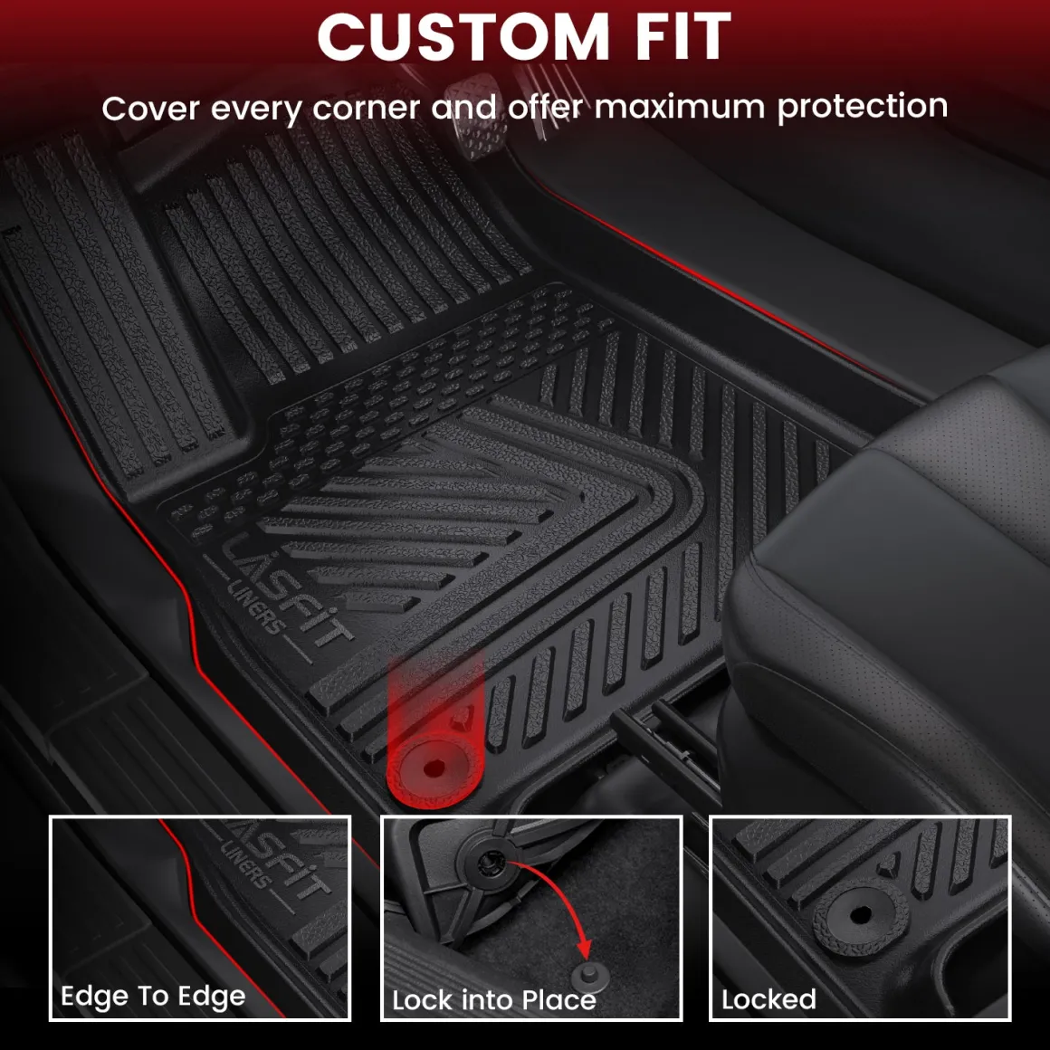 Fit for 2022-2024 Rivian R1S Floor Mats or Seatback & Cargo Mats