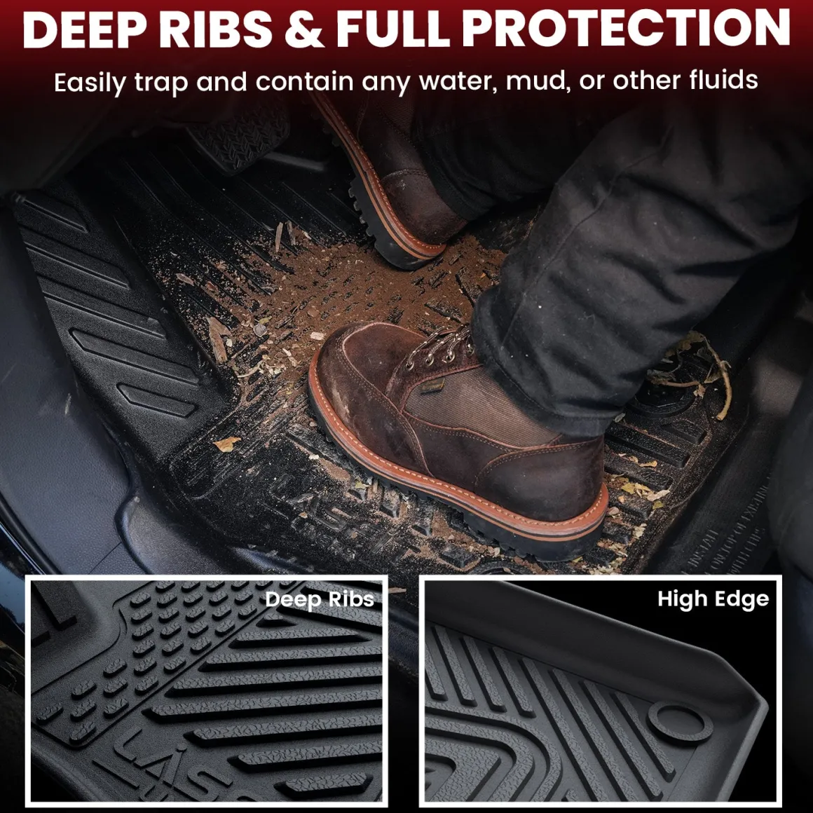 Fit for 2025-2026 Rivian R1T Floor Mats