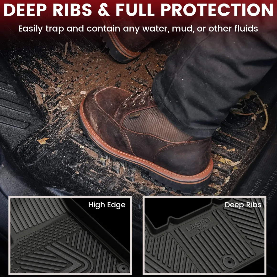 Fit for 2022-2024 Rivian R1T Floor Mats or Cargo Mat or Frunk Mat