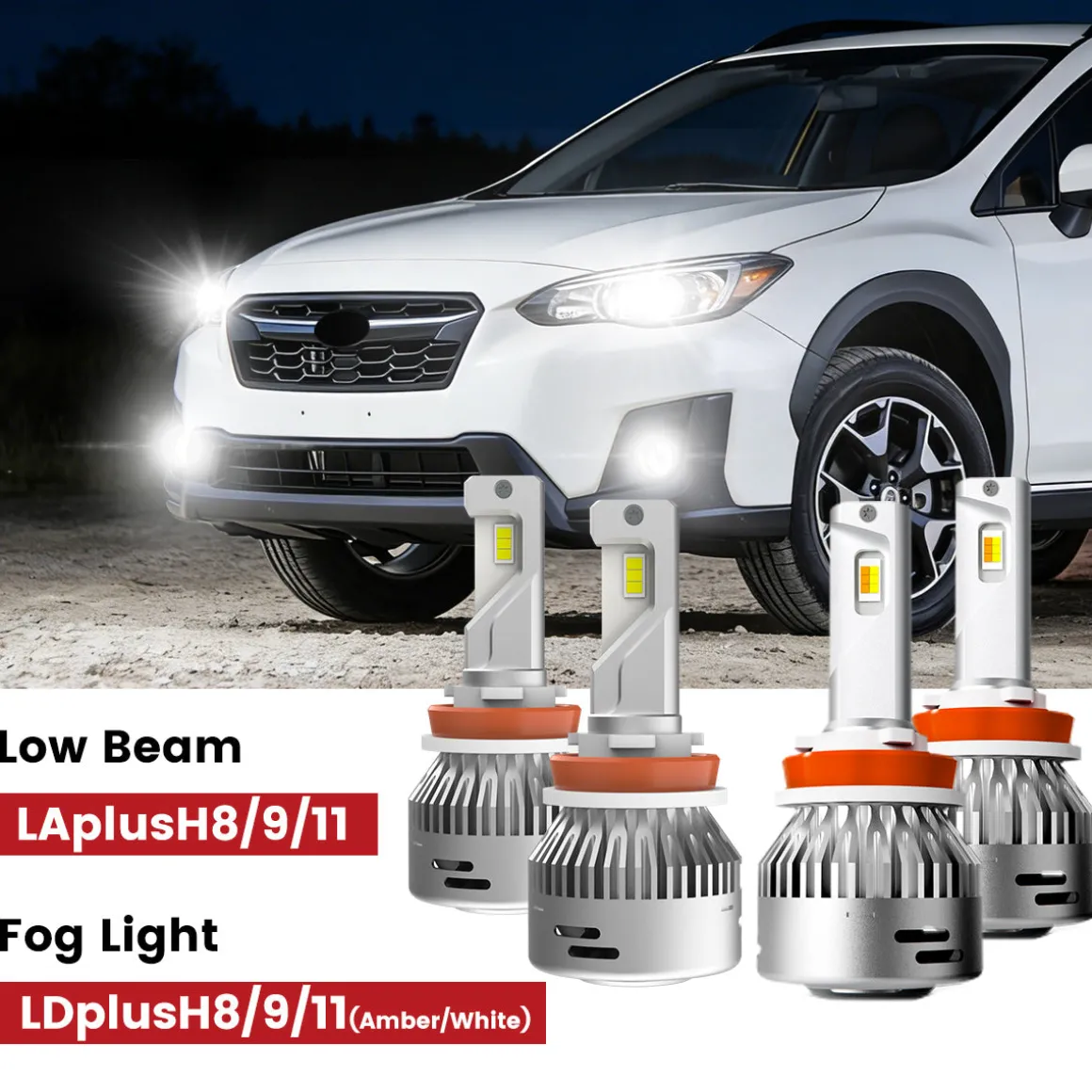 Fit for 2018-2023 Subaru Crosstrek LED Bulbs Upgrade