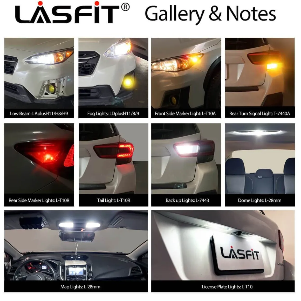 Fit for 2018-2023 Subaru Crosstrek LED Bulbs Upgrade