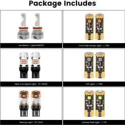 Fit for 2018-2023 Subaru Crosstrek LED Bulbs Upgrade