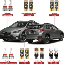 Fit for 2018-2023 Subaru Crosstrek LED Bulbs Upgrade