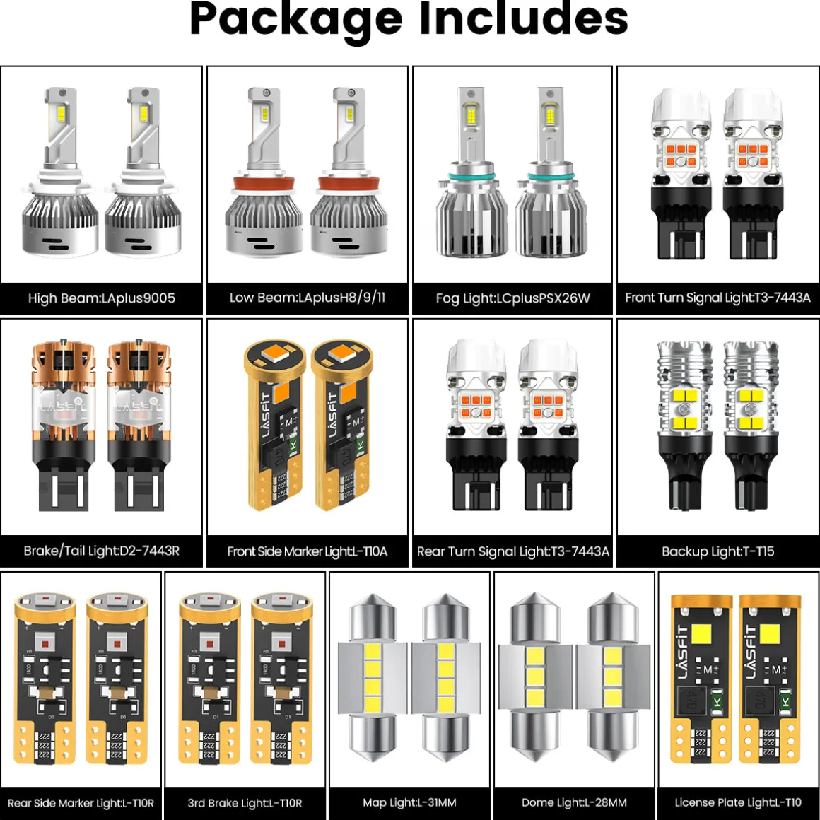 Fit for 2012-2017 Subaru Crosstrek LED Bulbs Upgrade