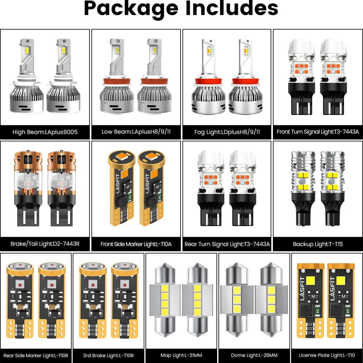 Fit for 2012-2017 Subaru Crosstrek LED Bulbs Upgrade