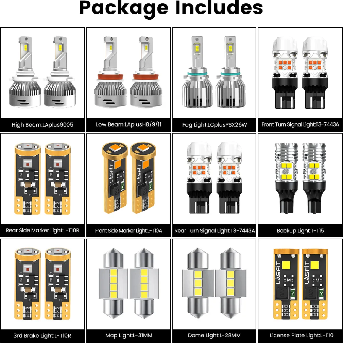 Fit for 2012-2017 Subaru Crosstrek LED Bulbs Upgrade