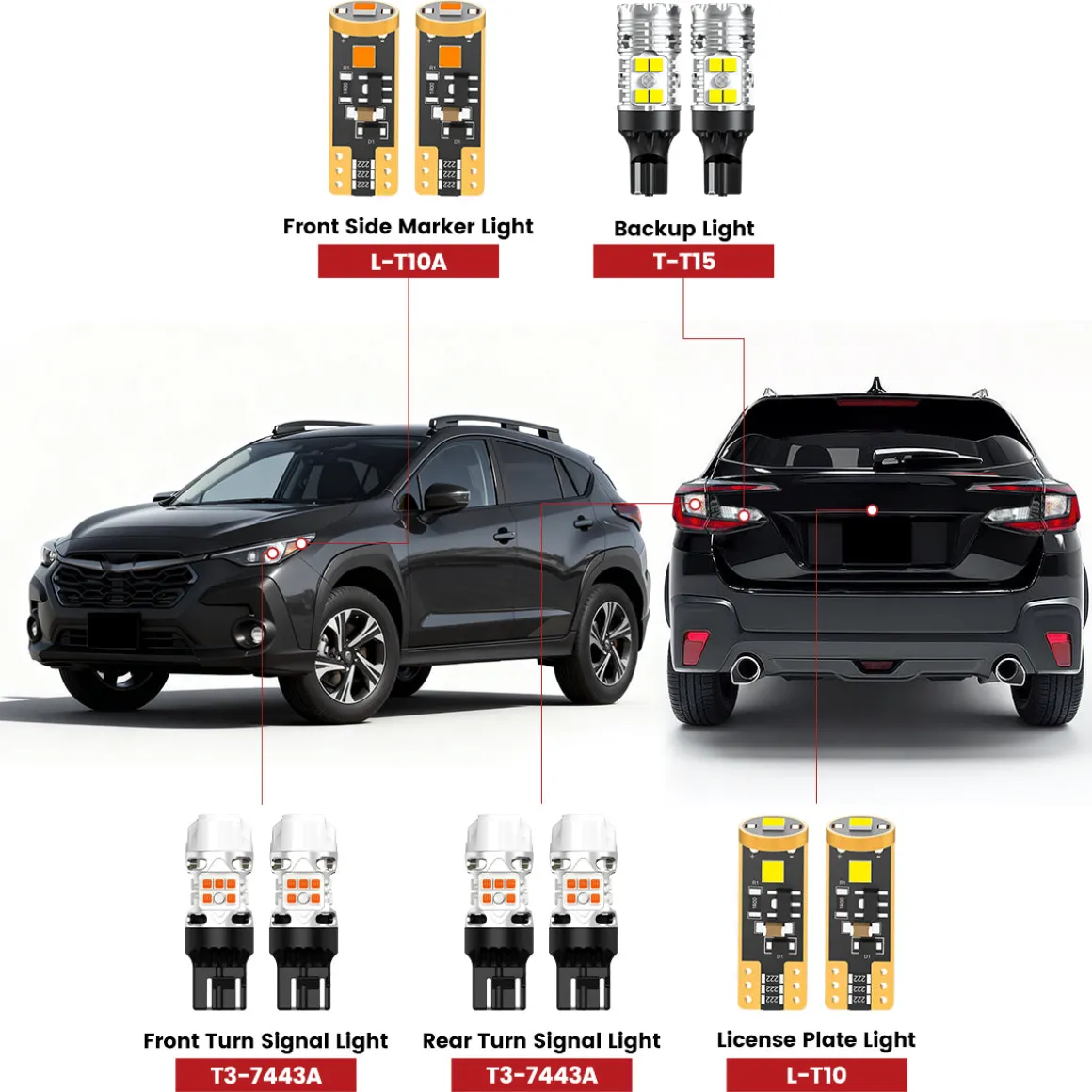 Fit for 2024-2026 Subaru CrossTrek LED Exterior Lights Upgrade