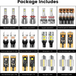 Fit for 2014-2016 Subaru Forester The Brightest LED Bulbs Upgrade