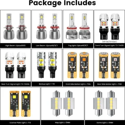 Fit for 2017-2018 Subaru Forester The Brightest LED Bulbs Upgrade