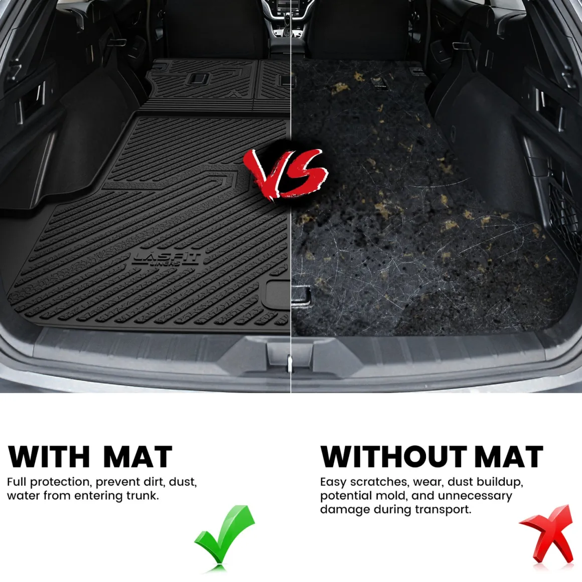 Fit for 2026 Subaru Outback Floor Mats or Seatback & Cargo Mats, Cargo Mat Fits Models Without Subwoofer Only