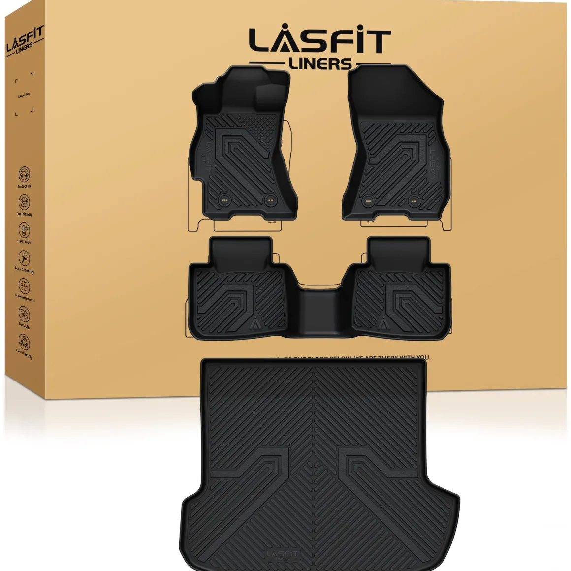 Fit for 2015-2019 Subaru Outback Floor Mats & Cargo Mat