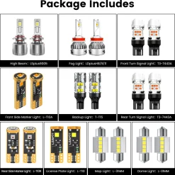 Fit for 2015-2017 Subaru Outback The Brightest LED Bulbs Upgrade