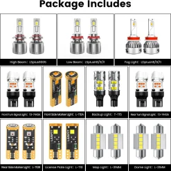 Fit for 2015-2017 Subaru Outback The Brightest LED Bulbs Upgrade