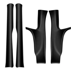 Fit For 2017-2023 Tesla Model 3 Door Sill Protector Matte TPE Front and Rear Door Entry Guard Decoration Scuff Plate Accessories
