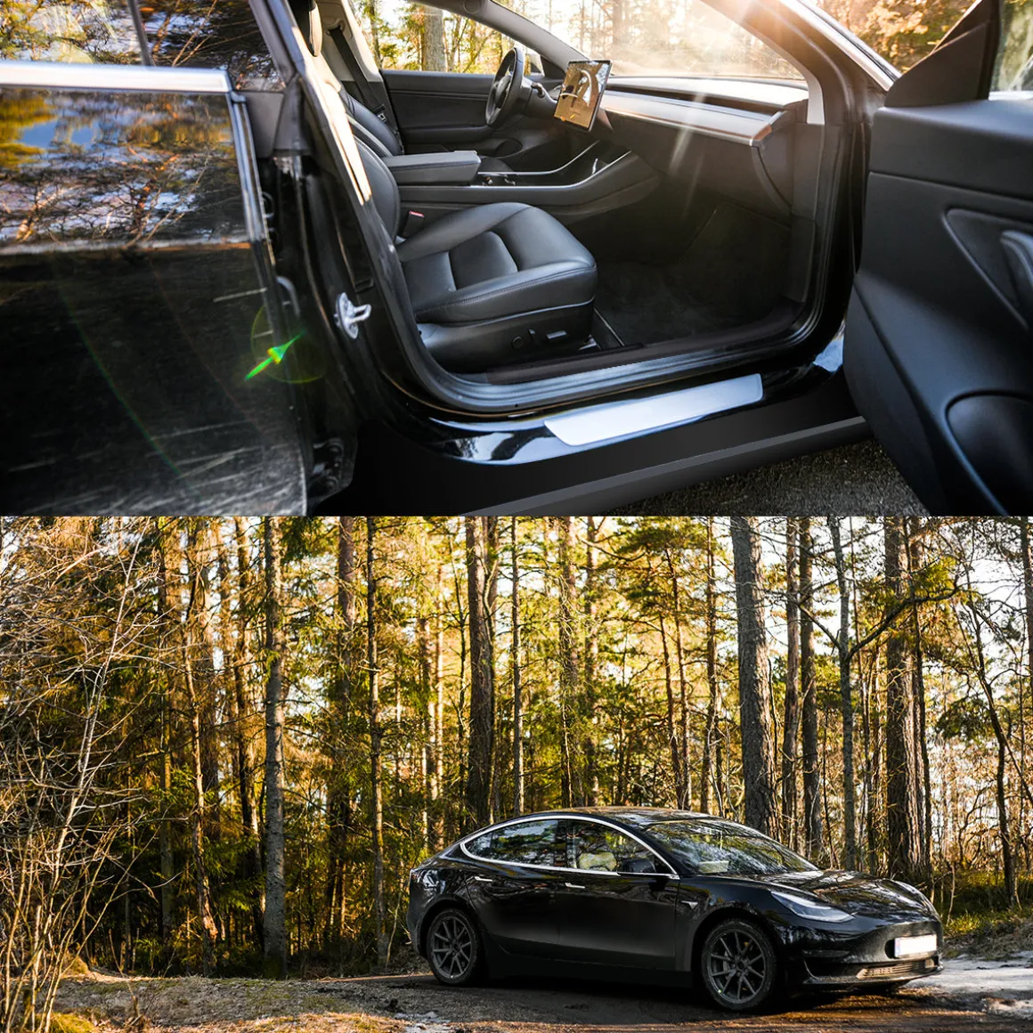 Fit For 2022-2023 Tesla Model 3 Floor Mats TPE Material 1st & 2nd or Cargo Custom All Weather
