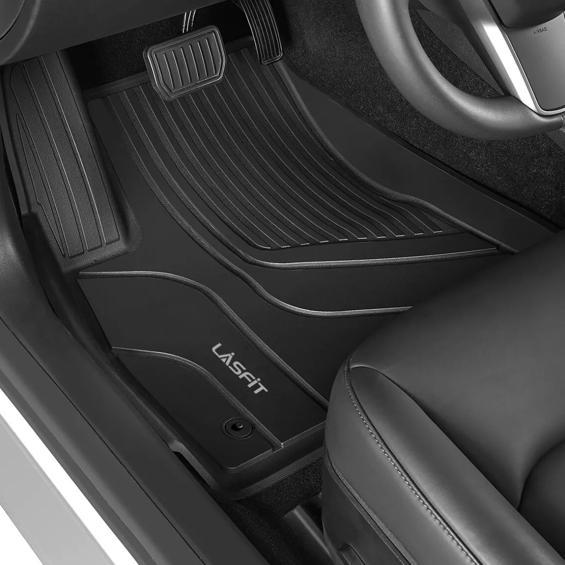 Fit for 2017-2020 Tesla Model 3 Floor Mats TPE Material Floor Mats or Cargo Mat or Trunk Well Mat