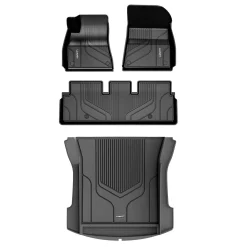 Fit for 2017-2020 Tesla Model 3 Floor Mats TPE Material Floor Mats or Cargo Mat or Trunk Well Mat