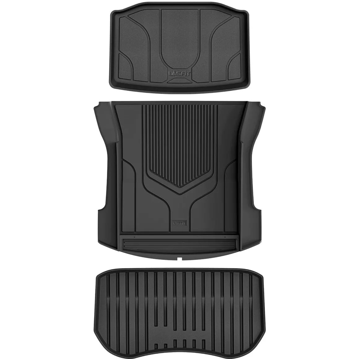 Fit for 2021 Tesla Model 3 Floor Mats TPE Material 1st & 2nd or Cargo Custom All Weather