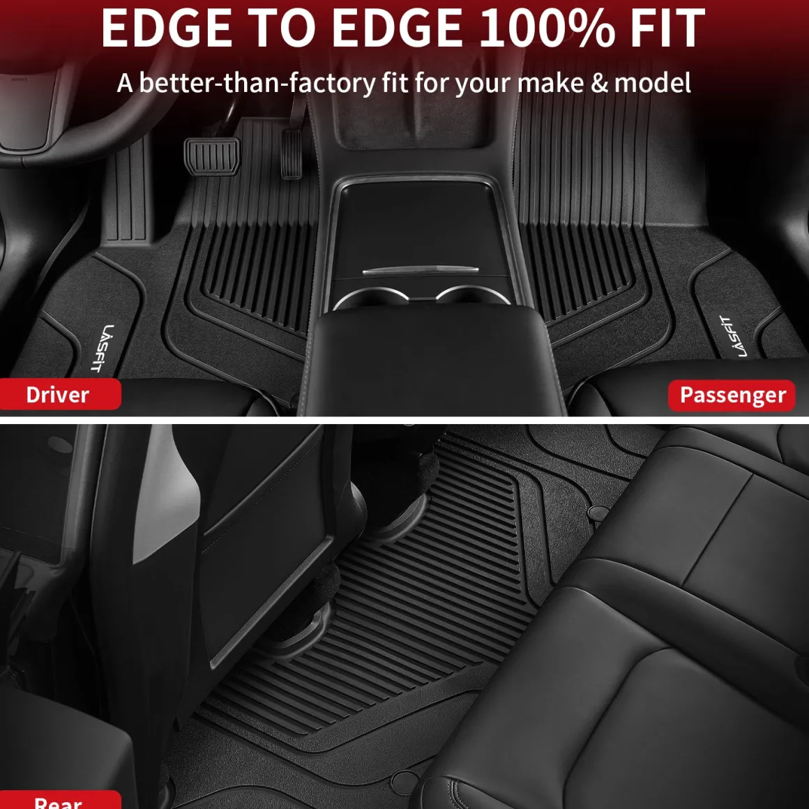 Fit for 2024-2026 Tesla Model 3 Highland Frunk or 1st Row & 2nd Row or Trunk Well or Cargo Mat
