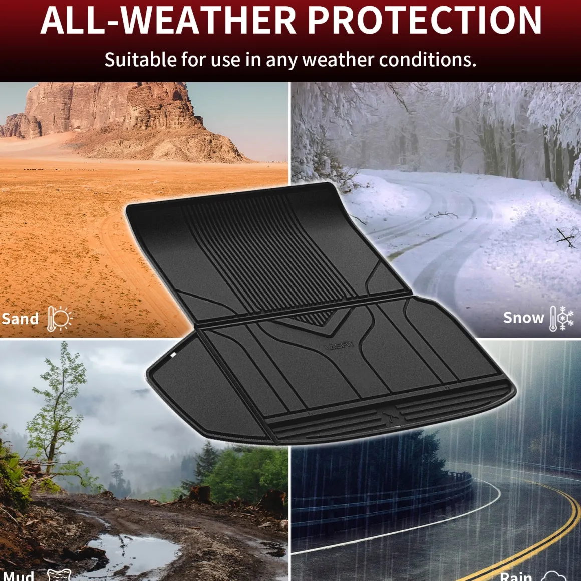 Fit for 2021-2024 Tesla Model S Custom Floor Mats or Frunk & Trunk Well & Cargo Mats
