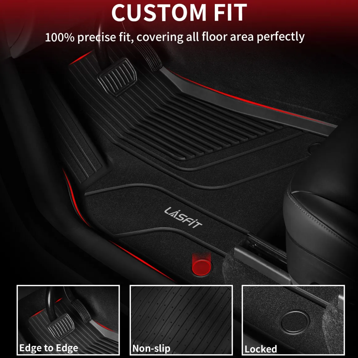 Fit for 2021-2024 Tesla Model S Custom Floor Mats or Frunk & Trunk Well & Cargo Mats