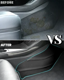 Fit For 2020-2023 Tesla Model Y Center Console Side Anti Kick Pads Water Resistant & Dirt Protector Cover Pad Matte Console Protector Interior Accessories