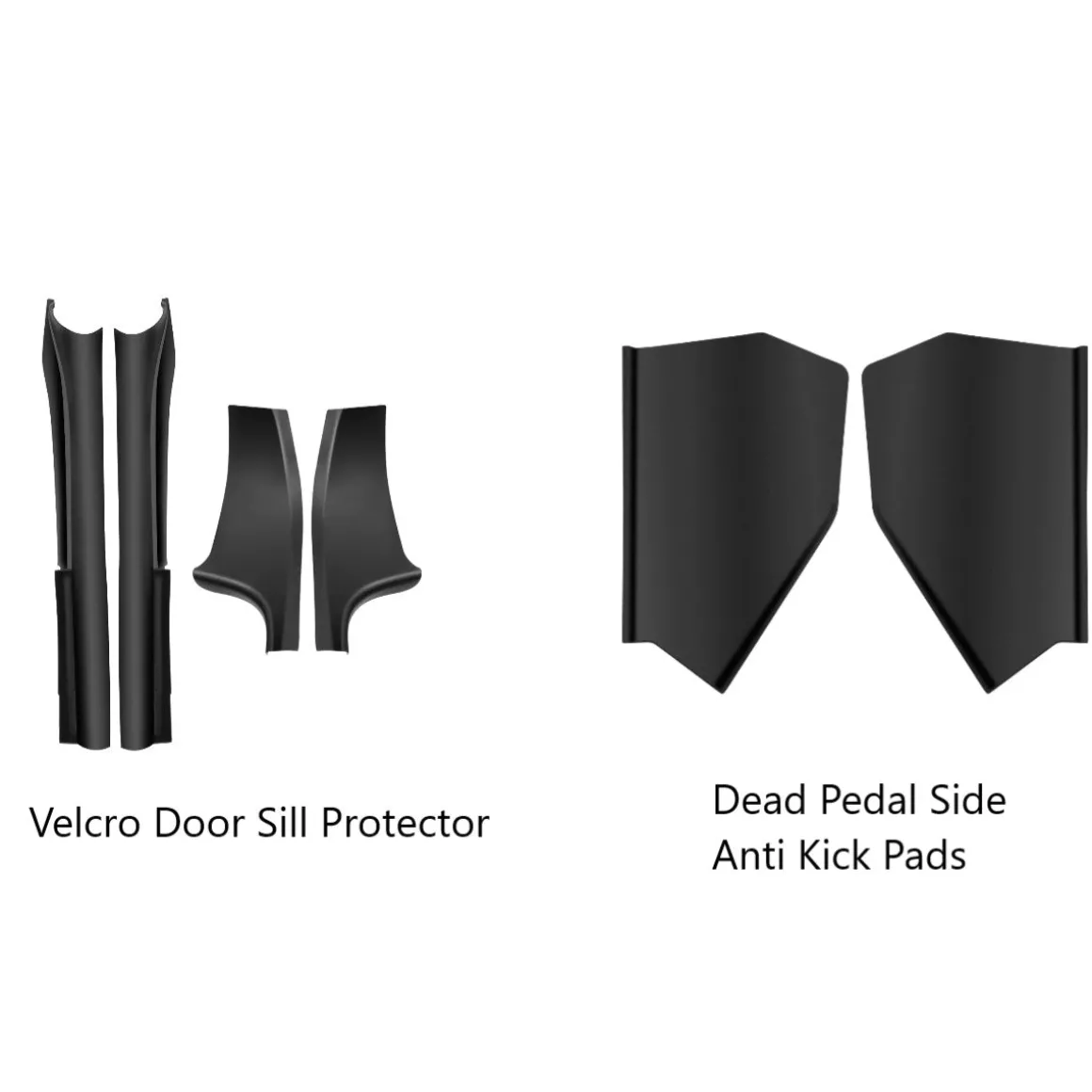 Fit For 2020-2023 Tesla Model Y Door Sill Protector Matte TPE & ABS Front and Rear Door Entry Guard Decoration Scuff Plate Accessories, Don't fit 7 Seats